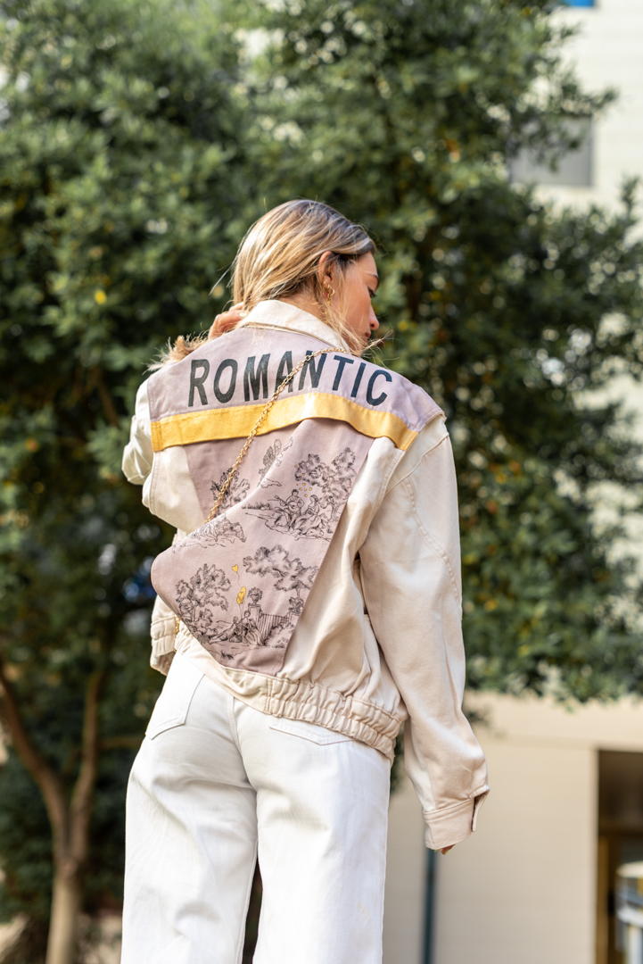 Only You Estefanía Martín Sáenz chica modelando romantic chaqueta bolso moda